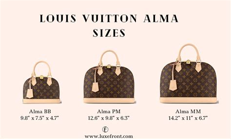 louis vuitton alma mm size|louis vuitton galliera sizes.